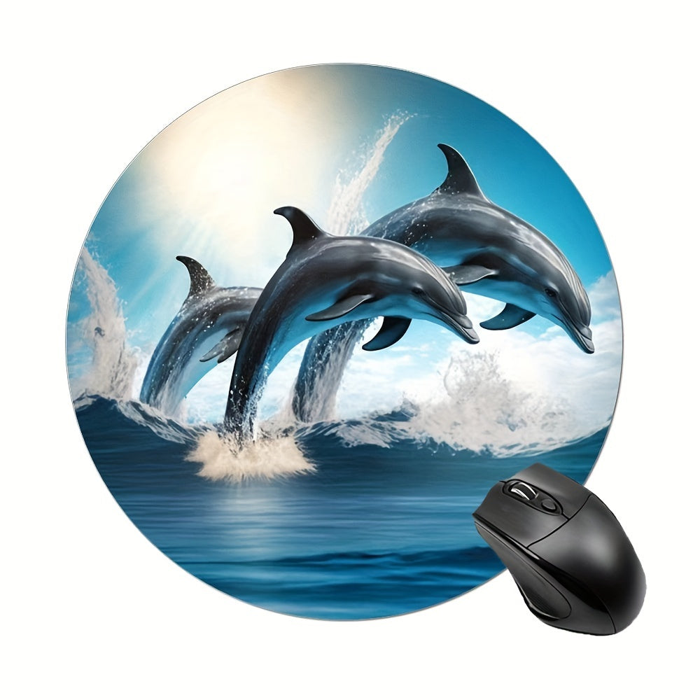 Dolphins E sport Mouse Pad Non slip Rubber Base Comfortable Waterproof