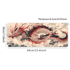Dragon Pattern Mouse Mat Waterproof Office Mouse Pad