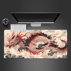 Dragon Pattern Mouse Mat Waterproof Office Mouse Pad