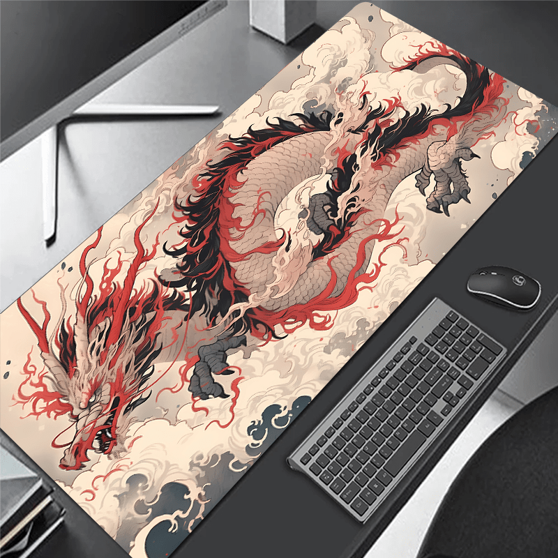 Dragon Pattern Mouse Mat Waterproof Office Mouse Pad