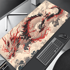 Dragon Pattern Mouse Mat Waterproof Office Mouse Pad