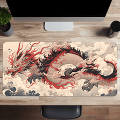 Dragon Pattern Mouse Mat Waterproof Office Mouse Pad