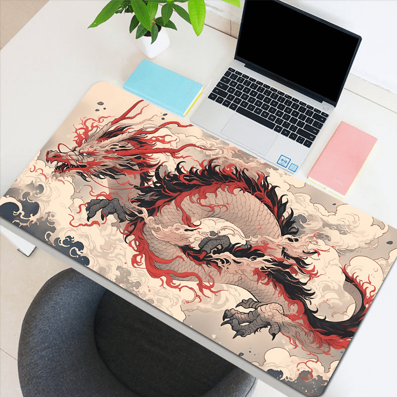 Dragon Pattern Mouse Mat Waterproof Office Mouse Pad