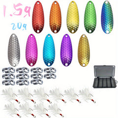 5g 20g 10 Colors Spoon Lures Hard Bait Freshwater Fishing Tackle