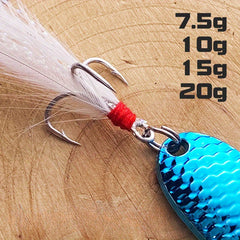 5g 20g 10 Colors Spoon Lures Hard Bait Freshwater Fishing Tackle