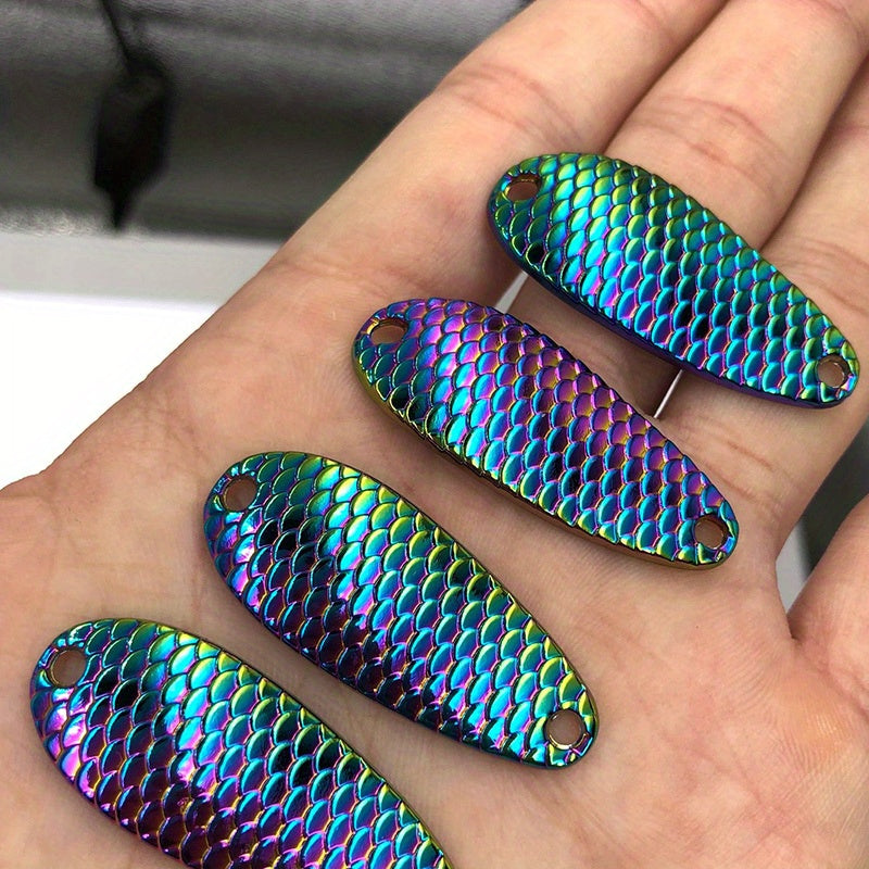 5g 20g 10 Colors Spoon Lures Hard Bait Freshwater Fishing Tackle