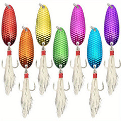 5g 20g 10 Colors Spoon Lures Hard Bait Freshwater Fishing Tackle