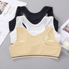 3pcs Girls Cotton Camisole Letter Printed Underwear