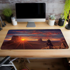 Red RDR2 Gaming Mouse Pad Nature Rubber Base Dead Desk Pad Keyboard Pad
