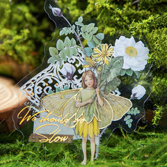 40pcs Flower Elf Series Retro Fairy Tale Journal Decorative Stickers