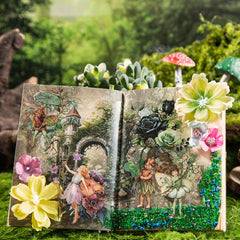 40pcs Flower Elf Series Retro Fairy Tale Journal Decorative Stickers