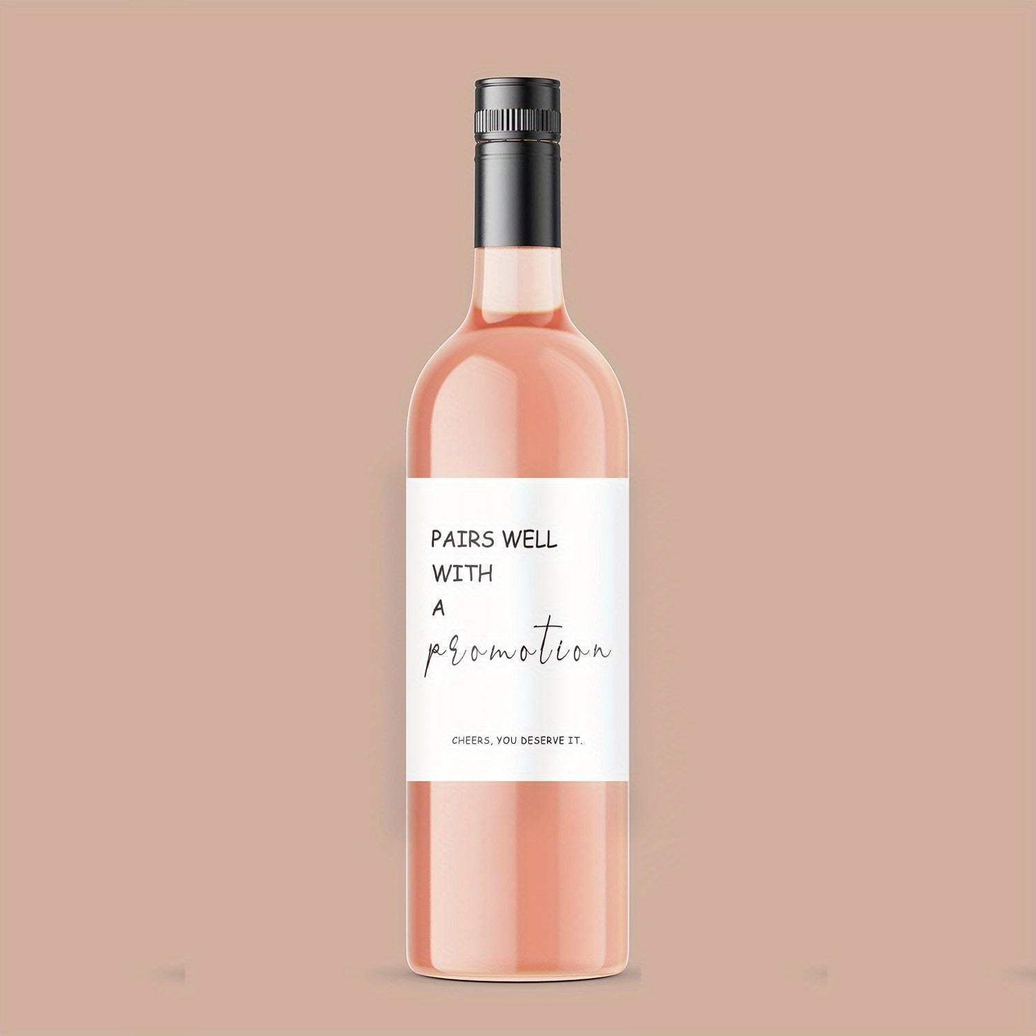 2pcs Funny Wine Bottle Labels Job Wine Stickers Promotion Gift
