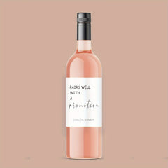 2pcs Funny Wine Bottle Labels Job Wine Stickers Promotion Gift