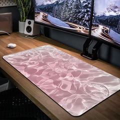 Pink Mouse Mat Waterproof Office Desk Pad Home Mouse Mat