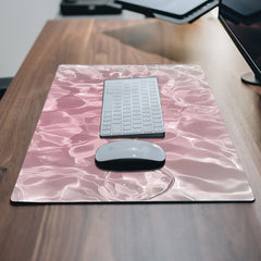 Pink Mouse Mat Waterproof Office Desk Pad Home Mouse Mat