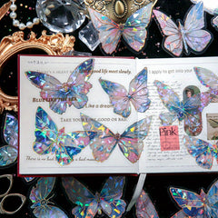 Retro Butterfly Series PVC Large Stickers - Guka Stickers & Dreamy Handbags
