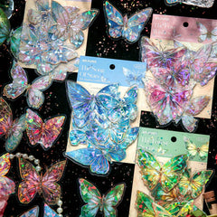 Retro Butterfly Series PVC Large Stickers - Guka Stickers & Dreamy Handbags