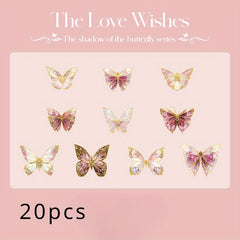 Retro Butterfly Series PVC Large Stickers - Guka Stickers & Dreamy Handbags