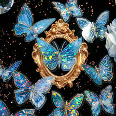 Retro Butterfly Series PVC Large Stickers - Guka Stickers & Dreamy Handbags