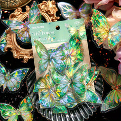 Retro Butterfly Series PVC Large Stickers - Guka Stickers & Dreamy Handbags
