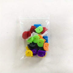 20 Pcs Silicone Key Case Plastic Key Cap Cover Label Key Protective Cover
