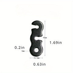 6pcs Aluminum Guyline Cord Adjusters Tent Tensioners Camping Accessories