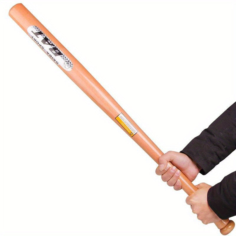Solid Wooden Baseball Bat Hardwood Softball Stick Outdoor Sports