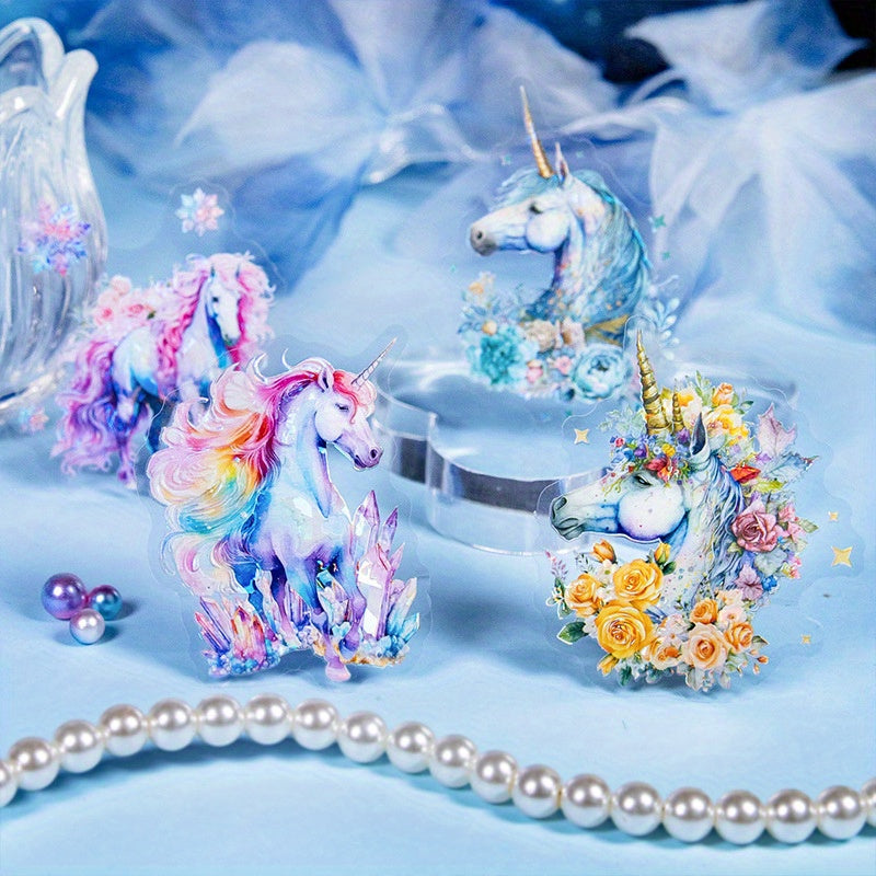 20pcs Unicorn Mystery Series PET Shell Light Sticky Notes for Journal Decoration