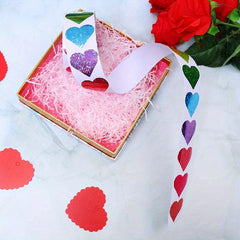 500 Heart-shaped Sealing Stickers, 2.54 cm, 8 Designs, Gift Decoration