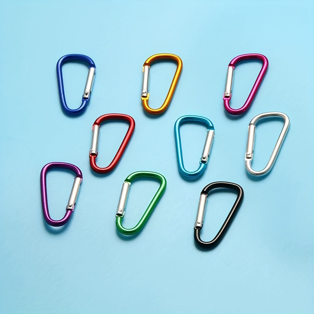 5pcs Aluminum Carabiner Keychains for Camping & Daily Use
