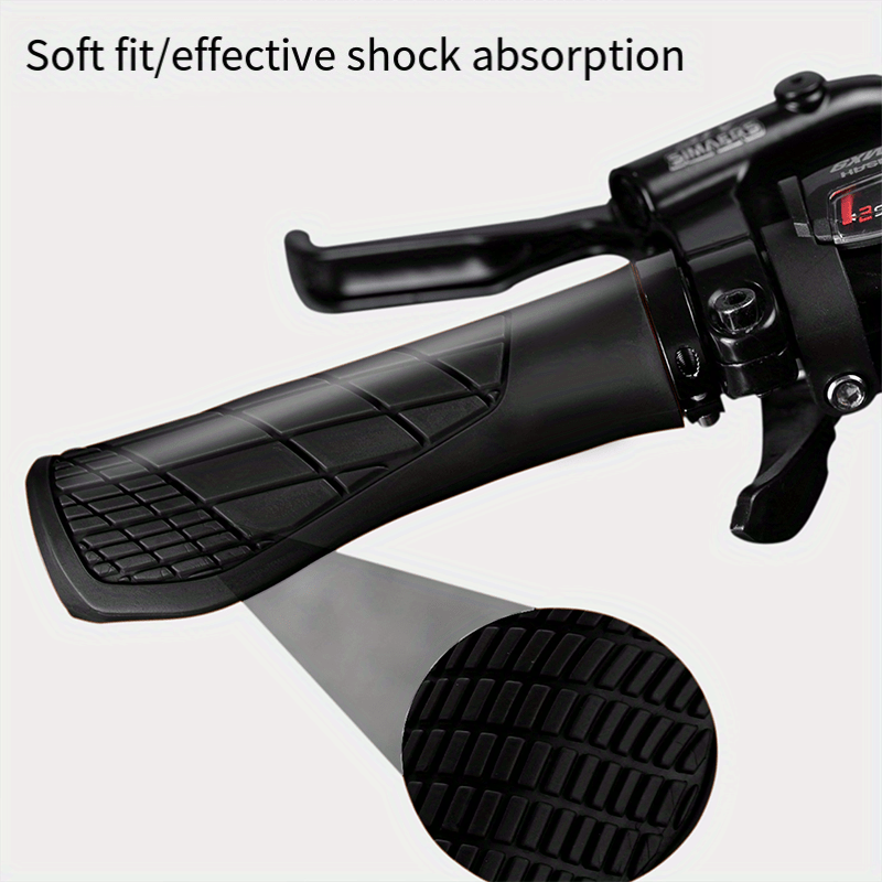 Non Slip Mountain Bike Grip Soft Rubber Lockable Bike Parts