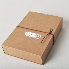 100pcs Thank You Stickers Flower Pattern Packaging Sealing Label