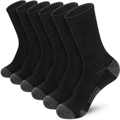 Men's Mid Crew Sport Socks, 5 Pairs, Sweat Absorbing, Comfy & Breathable