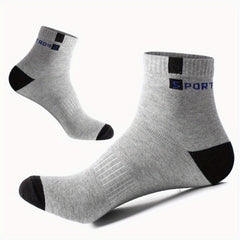 Casual Men's Sports Crew Socks 5 Pairs