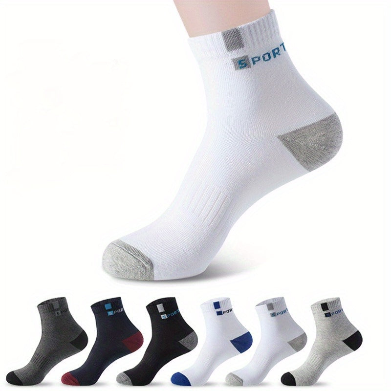 Casual Men's Sports Crew Socks 5 Pairs