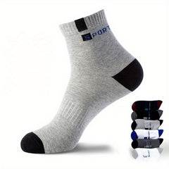 Casual Men's Sports Crew Socks 5 Pairs