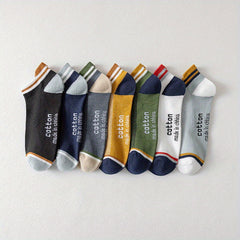 Men's Block Liner Anklet Socks Set - Comfy & Breathable