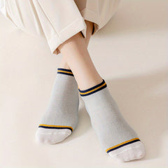 Men's Block Liner Anklet Socks Set - Comfy & Breathable