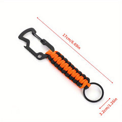 Outdoor Carabiner Keychain with Bottle Opener