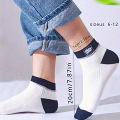 Men's Block Liner Anklets Socks Breathable Soft Sweat Absorbent
