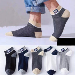 Men's Block Liner Anklets Socks Breathable Soft Sweat Absorbent