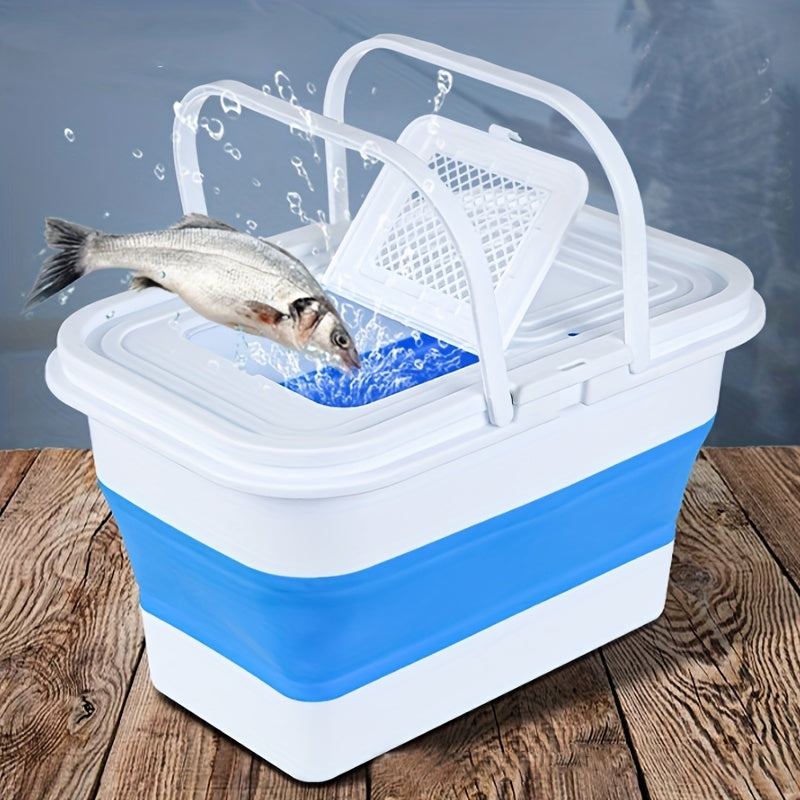 13L Folding Fishing Bucket Collapsible Live Fish Container