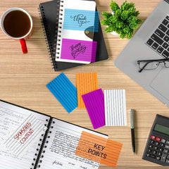 62 cm x 7 Lined Transparent Stickers & 4 Cushions - Self-adhesive Memo Labels