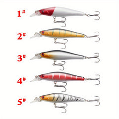 1pc Bionic Minnow Lure Hard Bait Treble Hook Fishing Accessory