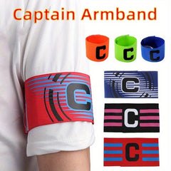 Football Captain Armband C Word Mark Paste Team Leader Nylon Adjustable
