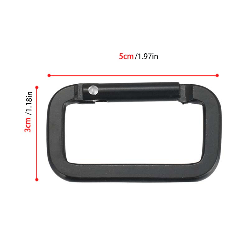 5pcs Safety Buckle for Hiking Camping Aluminum Carabiner Backpack Hanging