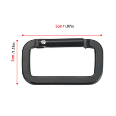 5pcs Safety Buckle for Hiking Camping Aluminum Carabiner Backpack Hanging