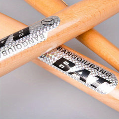 Solid Wooden Baseball Bat Hardwood Softball Stick Outdoor Sports