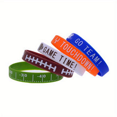Rugby Football Silicone Sport Bracelet Waterproof Reusable Wear Resistance Wrist
