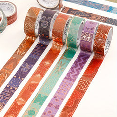 4pcs Creative Patterns Paper Tape for DIY Collecting Organizing Art Supplies